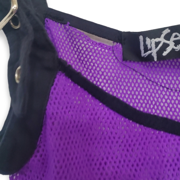 Lip Service Large Purple Mesh Tank Top - Picture 13 of 14